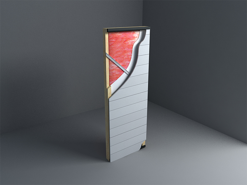 Pannelli murali con telaio interno SPF